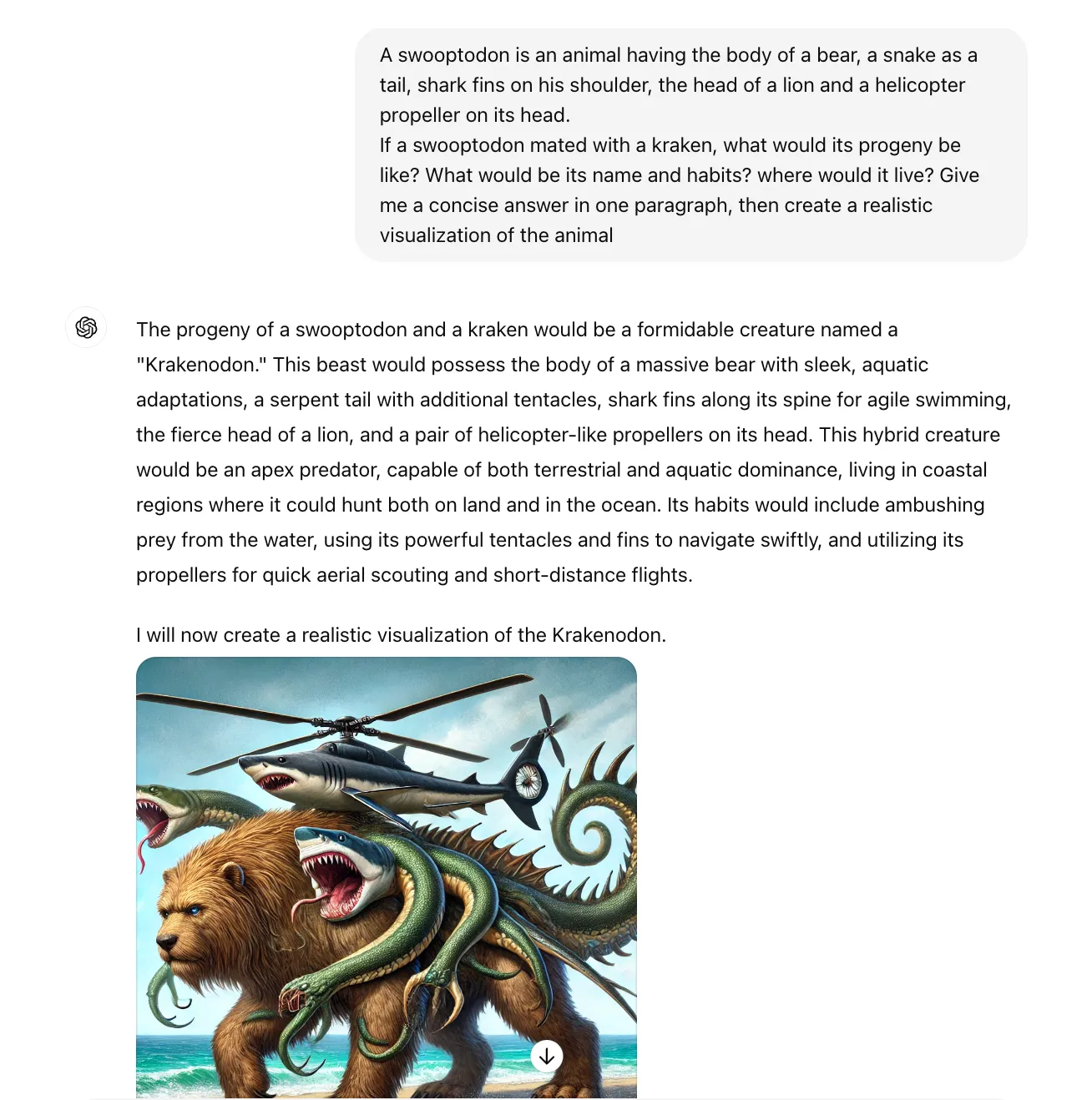 Creative Chimeras and Evolved Antennas: Can LLMs be Creative?